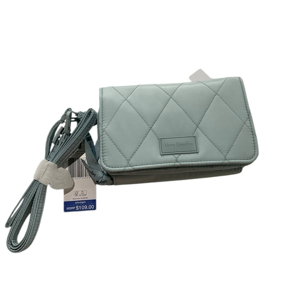 Vera Bradley Ultralight RFID 3-in-1 Crossbody in Sea Salt Blue